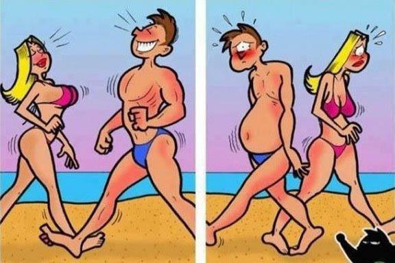 Truth about beach appearance